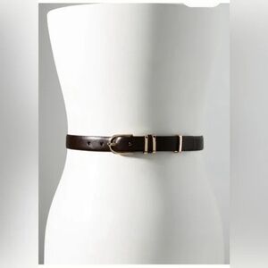 NWT Anthropologie Brown Basic Keeper Belt Large